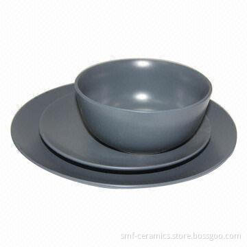 18 Pieces Glazed/Ceramic Dinner Set, Food Safe, FDA Mark